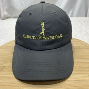 Charlie Coe Invitational Hat Adjustable Strap-back Black Yellow Oklahoma